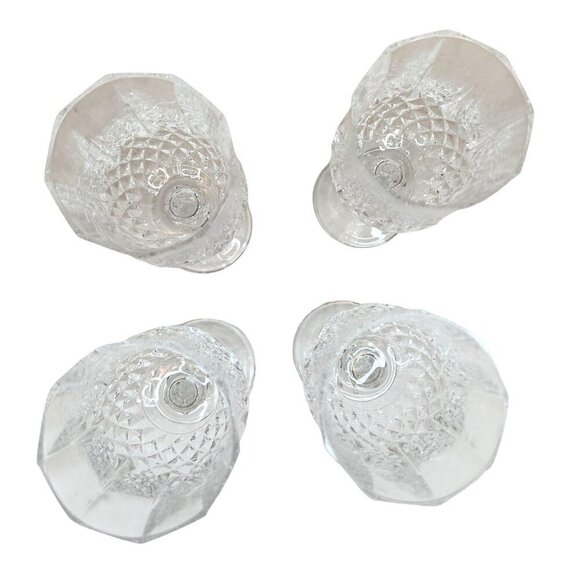 Vintage Crystal Wine Glasses Set Of 4 6.5'' tall Cristal D'Arques-Durand Longcha - Picture 12 of 15